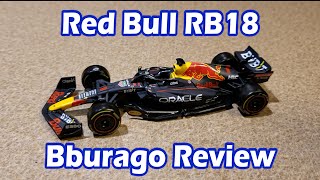 2022 Max Verstappen Bburago RB18 Diecast Review [upl. by Jehovah]