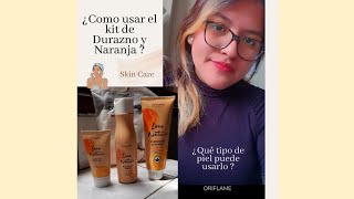 Skin Care con Love Nature Oriflame🍑🍊 de durazno y naranja [upl. by Yelwah]