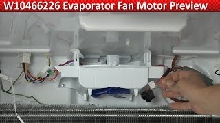 Whirlpool Refrigerator  Not Cooling  Evaporator Fan Motor Repair and Diagnostic [upl. by Emad347]