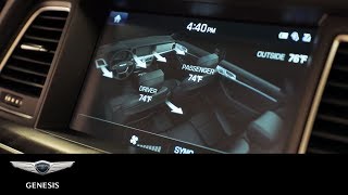 Climate Controls  Genesis G80  HowTo  Genesis USA [upl. by Ariajaj809]