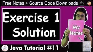 Java Tutorial Exercise 1  Solutions  Shoutouts [upl. by Heber]