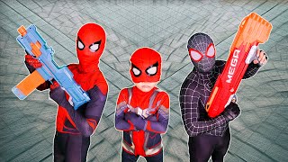 TEAM SPIDER MAN in REAL LIFE 129 Rescue KID SPIDERMAN Is Danger  Funny Action Real Life [upl. by Vivianne]