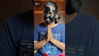 Charcoal peel off mask 🫡peeloffmasks malayalam charcoal kerala beautytips gelmask [upl. by Ahseyn]