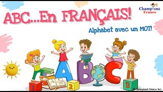 Lalphabet en FRANÇAIS 🔤 Learn French Alphabet 🇫🇷 Lettres et mots 🇫🇷 ABC en image frenchalphabet [upl. by Adnowal236]