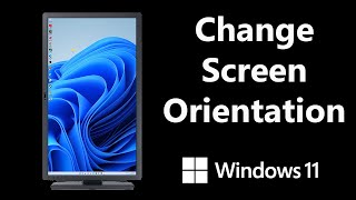 How To Change Screen Orientation In Windows 11  Put Windows 11 In Portrait Mode [upl. by Lenahs788]