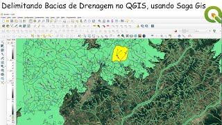 Delimitação de Bacias Hidrográficas no QGIS 334 utilizando o SAGA Gis [upl. by Ydospahr24]