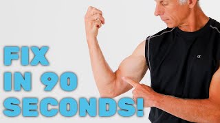 Fix Biceps Tendonitis or Strain in 90 Seconds At Home Self Treatment Follow Video [upl. by Reeba]