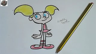 Drawing Dee Dee from Dexters Laboratory تعلم رسم دي دي أخت ديكسترالحلقة 43 [upl. by Rehtaef]