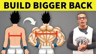 6 Exercises To Build Bigger Back  Complete Back Workout  Yatinder Singh [upl. by Annavas]