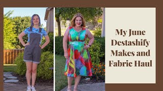 My June Destashify Makes and Fabric Haul [upl. by Langelo884]