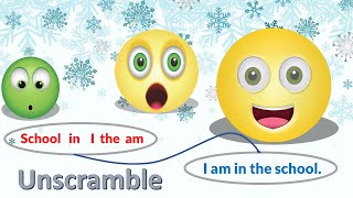 Unscramble and Read the sentence in correct order for Kids  For Grammar Vocabulary and Reading [upl. by Anayia]