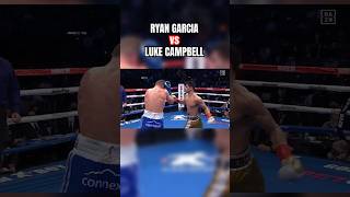 Ryan Garcia FINISHES Luke Campbell with a body shot boxing ryangarcia [upl. by Ahders]