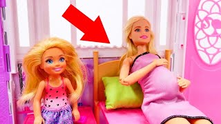 Barbie baby doll videos  Pregnant Barbie doll goes to hospital [upl. by Sibella]