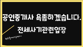 공인중개사 전세사기에관련된 입장 욕좀 하겠습니다 연차별공인중개사인증제도도입에관한의견 [upl. by Zetrac261]