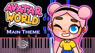 Avatar World Main Theme Song Piano Tutorial [upl. by Anderea]