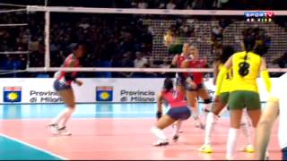 REPDOMINICANA X BRASIL  Mundial de Vôlei Feminino 2014  3ª FASE [upl. by Nelson]