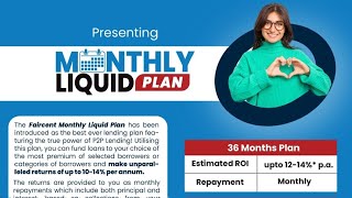 Monthly Liquid Plan Get Monthly returns in form of Interest and part Principal [upl. by Sinoda598]