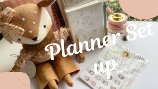 UNBOXING THECOFFEEMONSTERZCO amp HOBONICHI PLANNER SET UP  MONTHLY in 2024 WEEKS [upl. by Anivel]