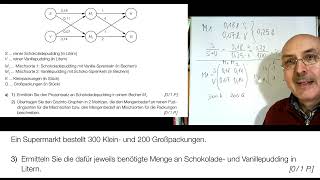 Mathematik Matura HAK Sept 2021 Aufgabe 7a PUDDINGMISCHUNGEN [upl. by Sherourd]