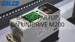 Basic Startup on Control Techniques Unidrive M Series M200 AC Drive  Galco [upl. by Maren]