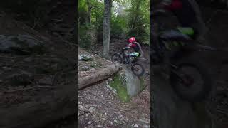 HUGE WET STEP  Trial Montesa 301 honda riding trials training extreme wheelie [upl. by Kcorb]