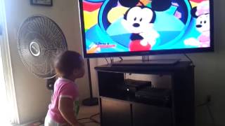 Kaui and her Hotdog dance Mickey Mouse Clubhous [upl. by Neeneg]