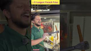 Extra long fries 🍟French fries streetfood shorts shortvideo trending viral foodie short food [upl. by Josy]