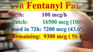 How Much Fentanyl Remains in the Transdermal Patch after a 72 Hour Use [upl. by Tallia]