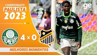 PALMEIRAS 4 X 0 ÁGUA SANTA  MELHORES MOMENTOS  FINAL CAMPEONATO PAULISTA 2023  geglobo [upl. by Eiramana]