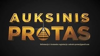 Intelektualus komandinis žaidimas „Auksinis protas‟ anonsas HD [upl. by Cid656]