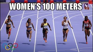 ShellyAnn FraserPryce amp ShaCarri Richardson THROW DOWN In Womens 100 Meters  2024 Olympics [upl. by Aicyle]