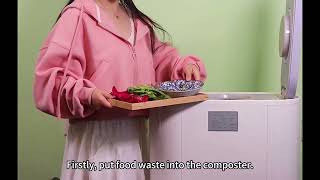 TMK2 Household Food Composter Electric Food Waste Recycler Smart Kitchen Composter [upl. by Atikin674]