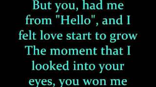 Kenny Chesney You Had Me From Hello Lyrics [upl. by Ennairam321]