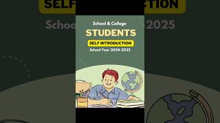 Self introduction in english for student shorts [upl. by Karlotte847]