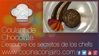 Como hacer Coulant de Chocolate  Recetas de Cocina [upl. by Yeldarb506]