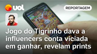 Jogo do Tigrinho veja como plataforma de apostas dava a influenciadores contas viciadas em ganhar [upl. by Naarah278]