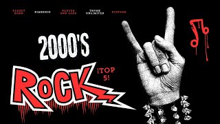 Top 5 Canciones de Rock de los 2000 que Definieron la Década  The Rock Show Tops [upl. by Eboj]