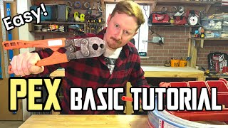 Pex Pipe Basic Tutorial [upl. by Hinze]