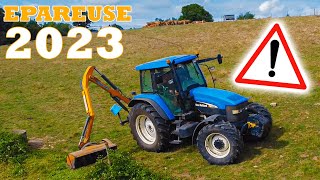 NETTOYAGE AVEC L EPAREUSE  New Holland TM120  Lagarde IRL [upl. by Oramlub]