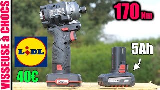 LIDL visseuse à chocs PARKSIDE PERFORMANCE 170 Nm brushless PDSSAP 12 A1 type MILWAUKEE M12 FID20 [upl. by Alam987]