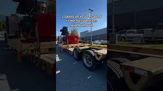 peterbilt lowboy rgn oversize heavyhaul trucking trucker truckdriver bluecollar [upl. by Flinn935]