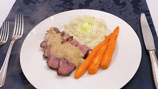 Mushroom Cream Sauce with Cognac for Duck Breast  Friday at the Chateau  Journey to the Château [upl. by Hailat]