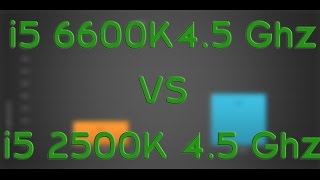 Intel i5 6600K 45 Ghz vs Intel i5 2500K 45 Ghz  BENCHMARKS  GAMING TESTS REVIEW  Win 10 [upl. by Claudy]