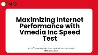 Maximizing Internet Performance with Vmedia Inc Speed Test [upl. by Ylram]