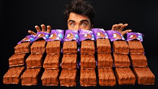 ASMR MILKA CHOCOLATE ICE CREAM MUKBANG  McBang ASMR Eating [upl. by Rettuc]