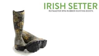 Irish Setter Rutmaster RPM Rubber Hunting Boots  17” For Men [upl. by Lotsirb]