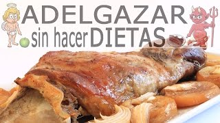 PIERNA DE CORDERO AL HORNO CON PATATAS ADELGAZAR SIN HACER DIETAS [upl. by Ribaudo28]