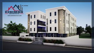 3 amp 4 Bedroom Terraced apartment in Lekki Lagos on a 919sqm Land Size [upl. by Fernanda]