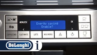 How to use the energy saving feature on your DeLonghi Eletta Cappuccino ECAM 45760 [upl. by Ycrep]