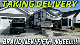 Taking Delivery Of A 2024 Forest River Flagstaff Classic Fifth Wheel Huge Solar And Shocker Air [upl. by Odracer]